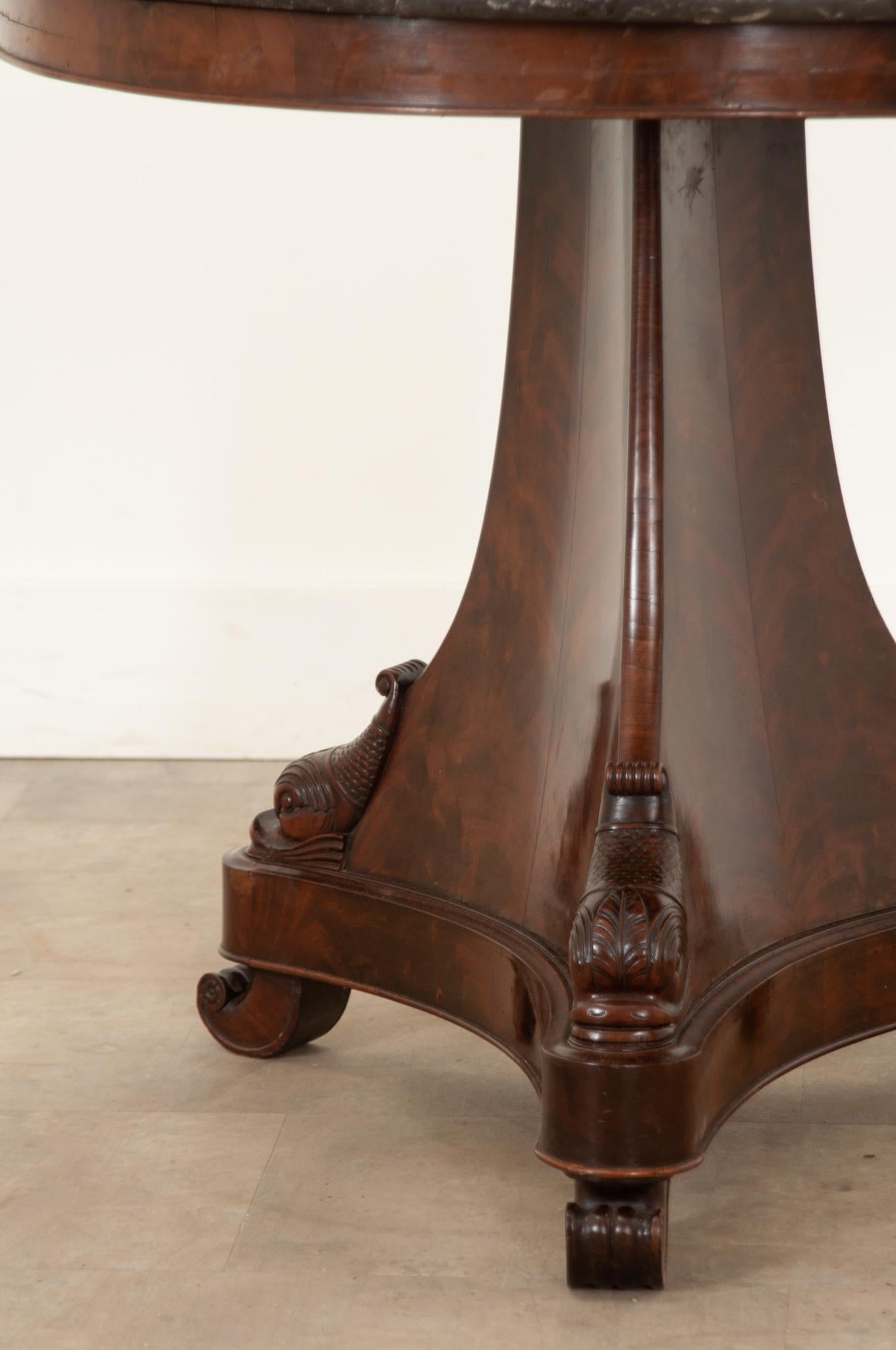 French 19th Century Mahogany Restauration Center Table For Sale 7