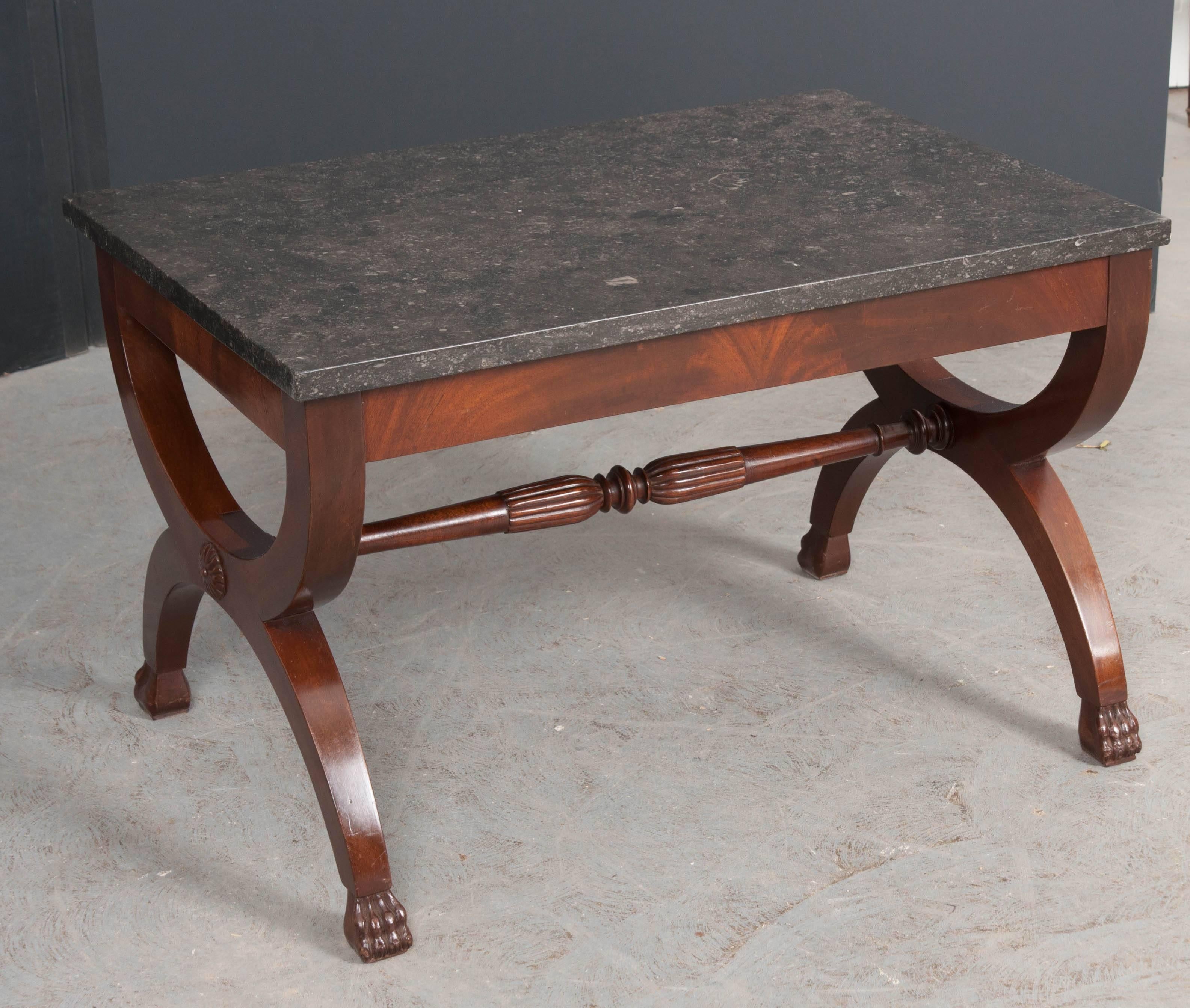 French 19th Century Mahogany Restauration Coffee Cocktail Table 2