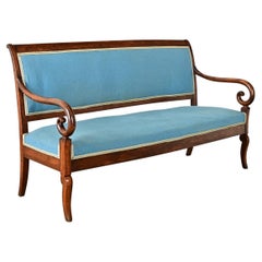 French 19th Century Mahogany Restauration Settee