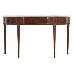 French 19th Century Mahogany Shaped Console