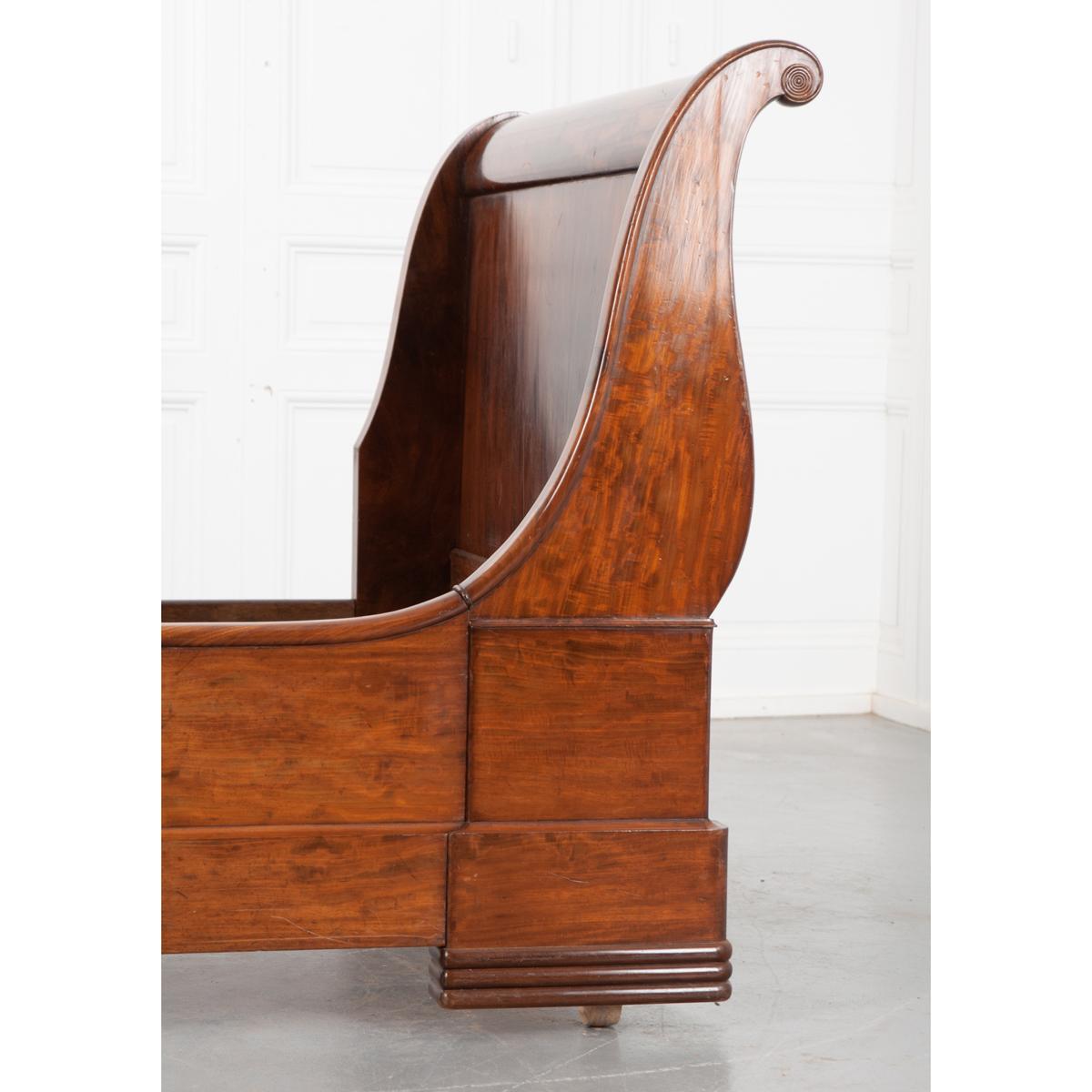 Other French 19th Century Mahogany Sleigh Bed