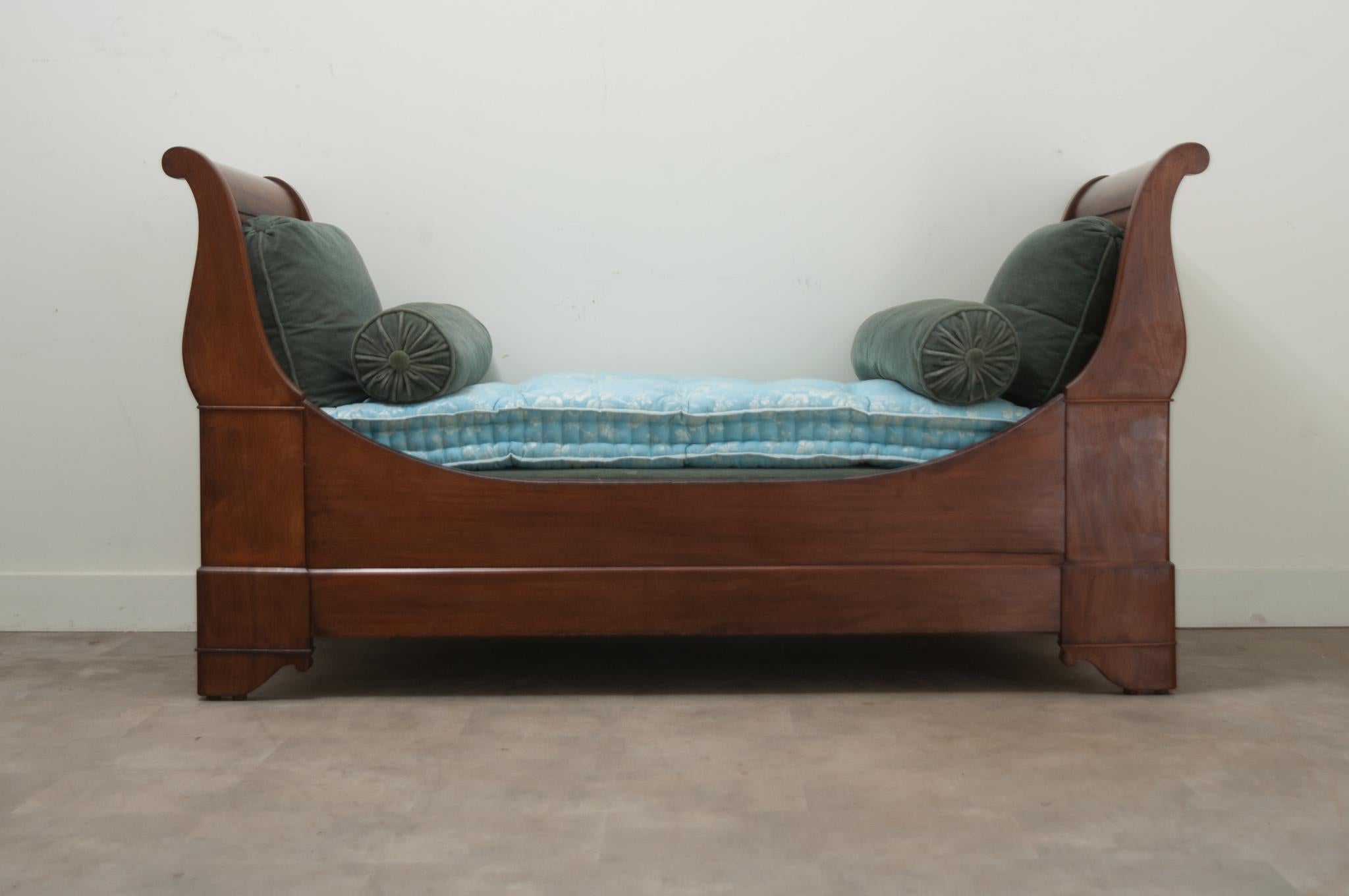 Other French 19th Century Mahogany Sleigh Bed