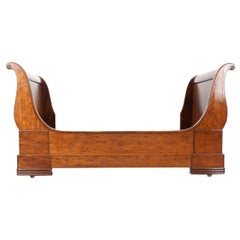 French 19th Century Mahogany Sleigh Bed