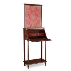 French 19th Century Mahogany Travel Writing Desk