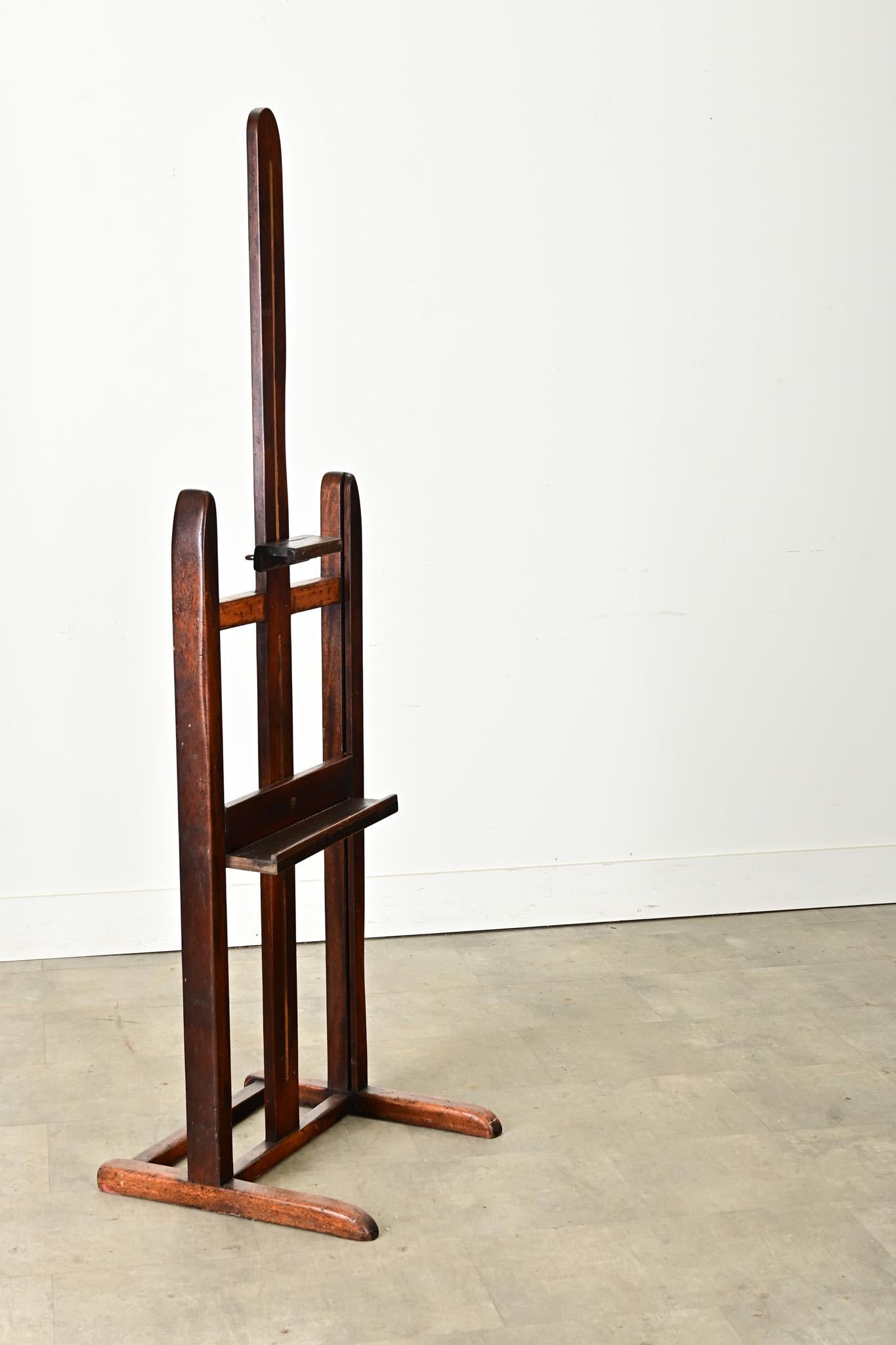 French 19th Century Mahogany & Walnut Easel 1