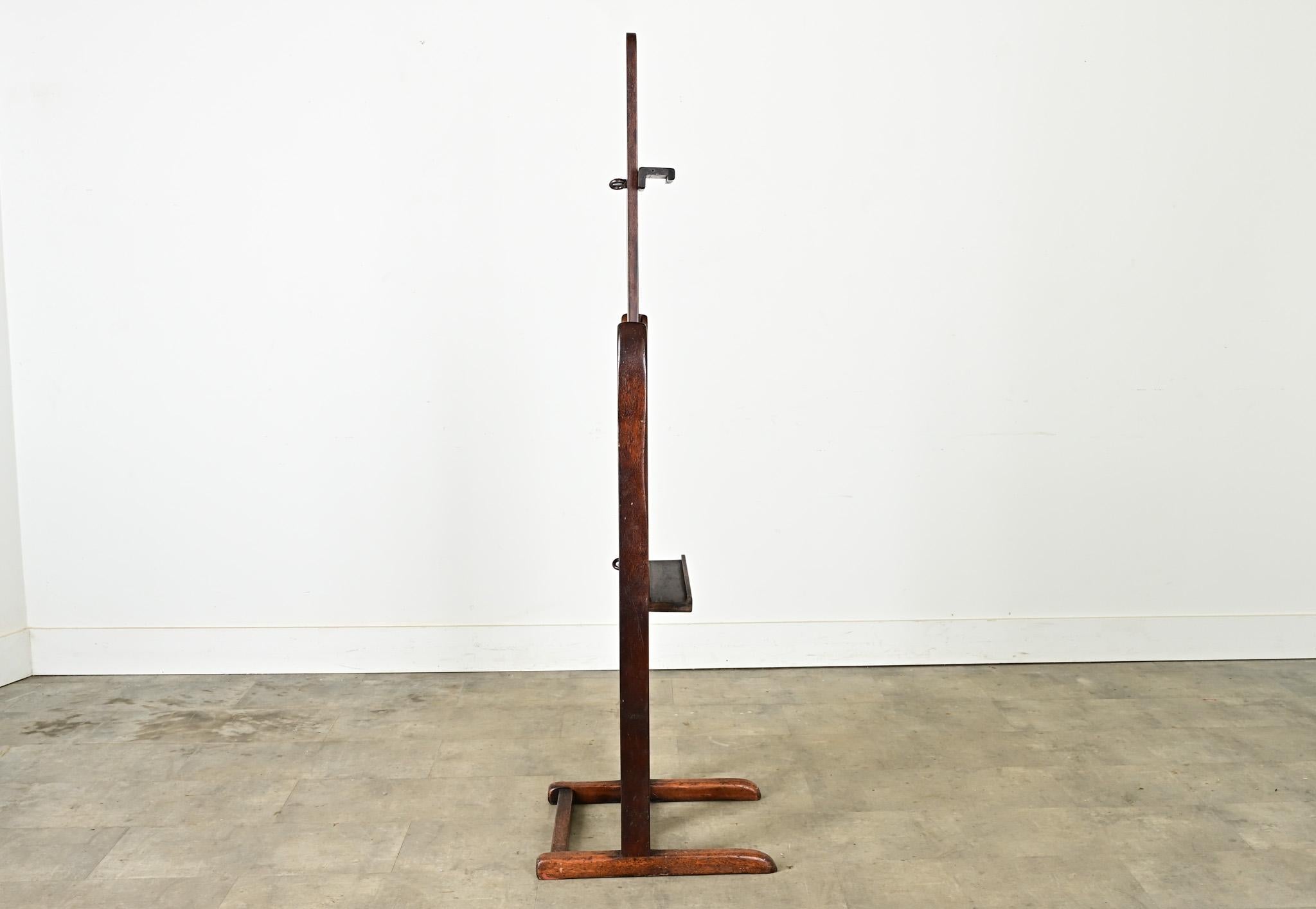 French 19th Century Mahogany & Walnut Easel 3