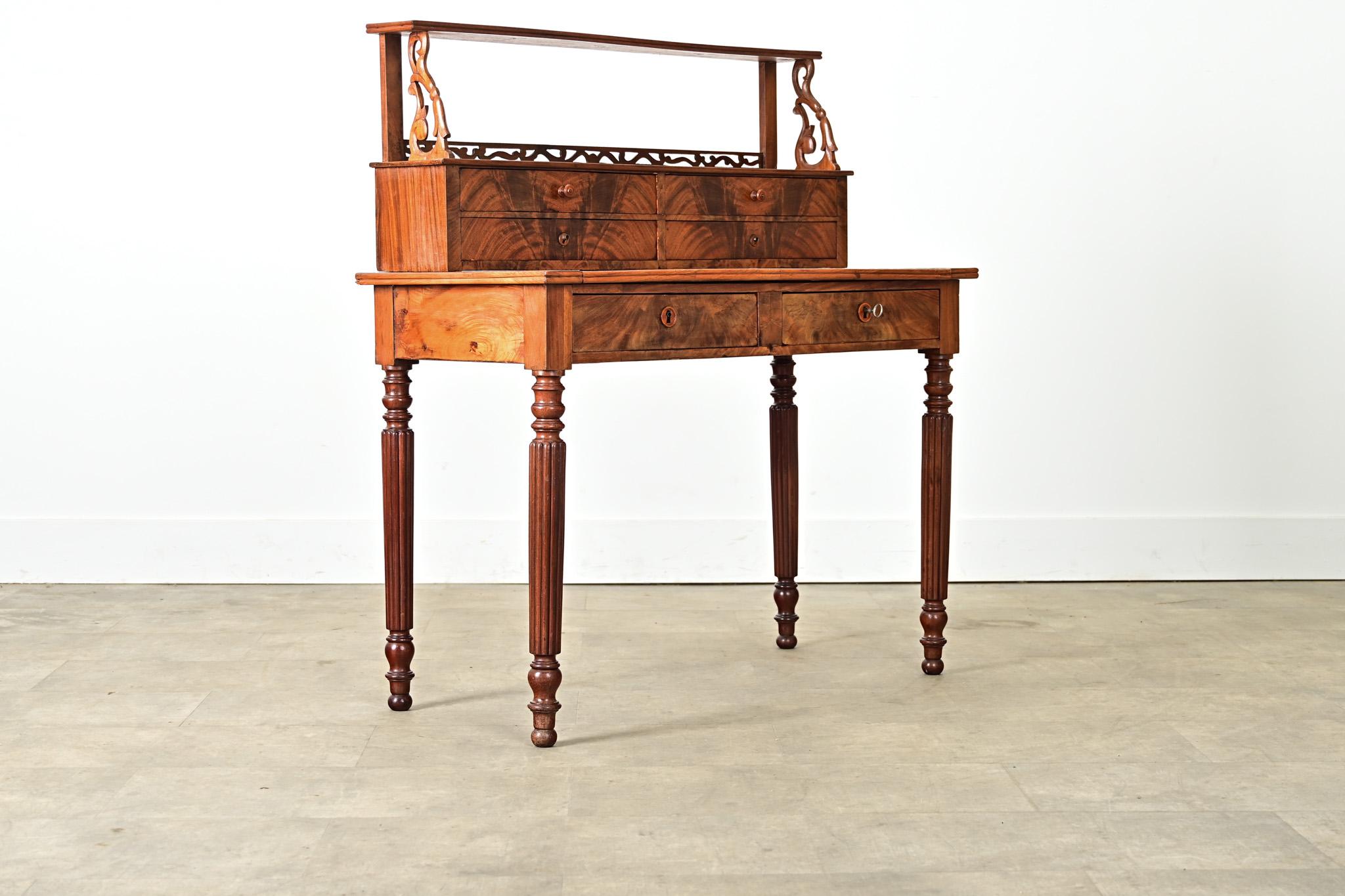 French 19th Century Mahogany Writing Desk For Sale 2