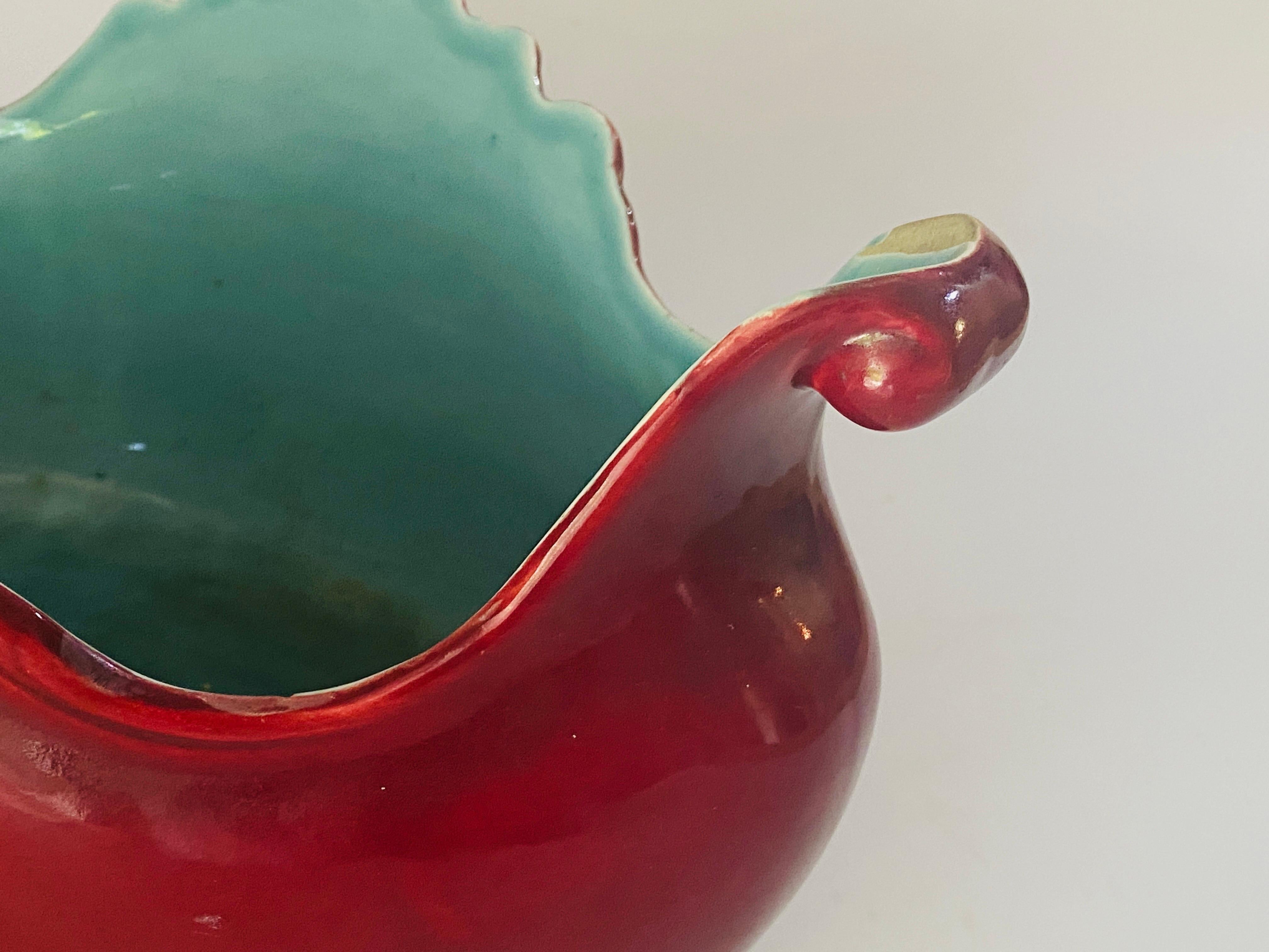 Jardinière à Cache-Pot en Majolique du 19ème siècle aux couleurs bleues et violettes en vente 6