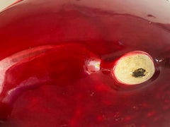 French 19th Century Majolica Cache-Pot Jardinière with Blue and Purple Colors