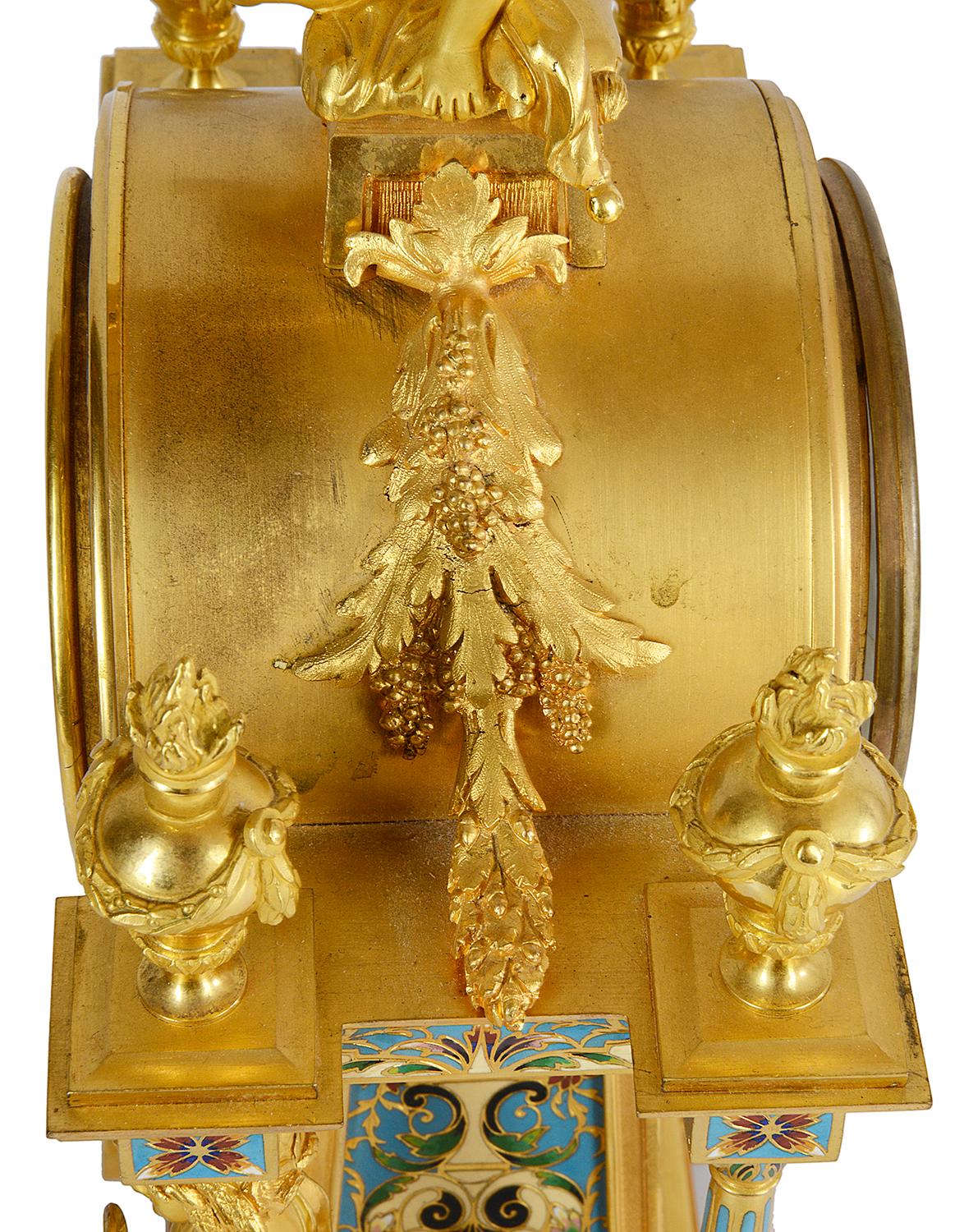 French 19th Century Mantle Clock For Sale 4