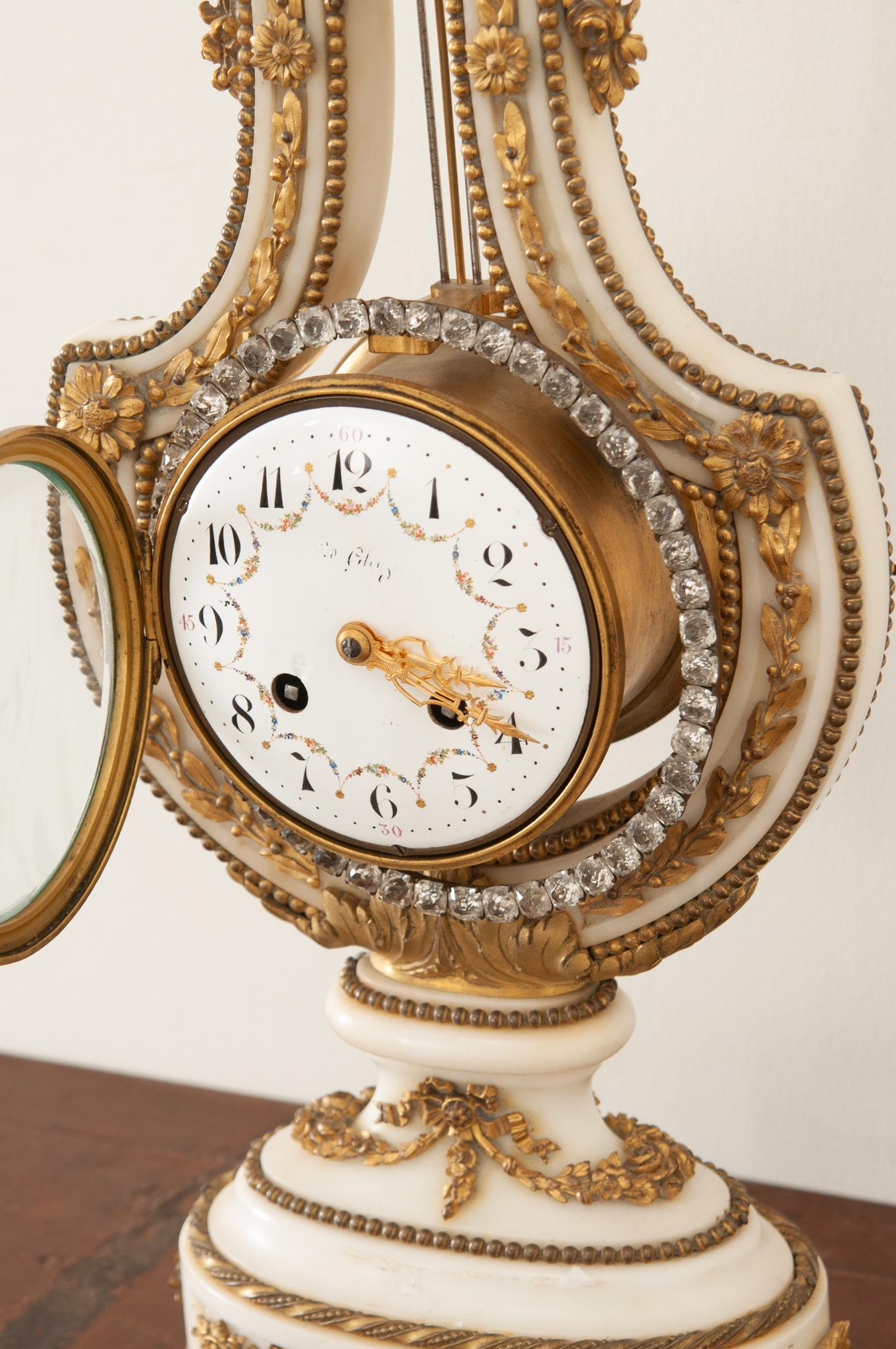 French 19th Century Mantle Clock In Good Condition In Baton Rouge, LA