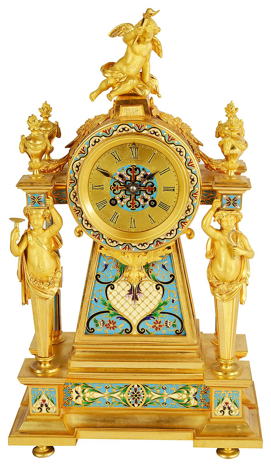 French 19th Century Mantle Clock For Sale 2