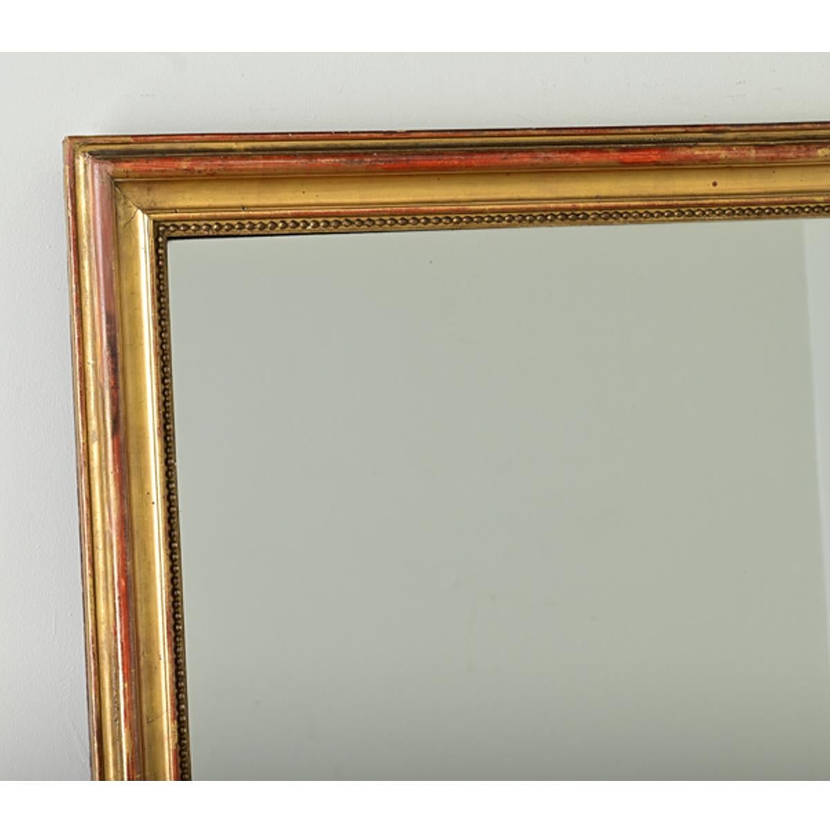 Carved French 19th Century Mantel Mirror