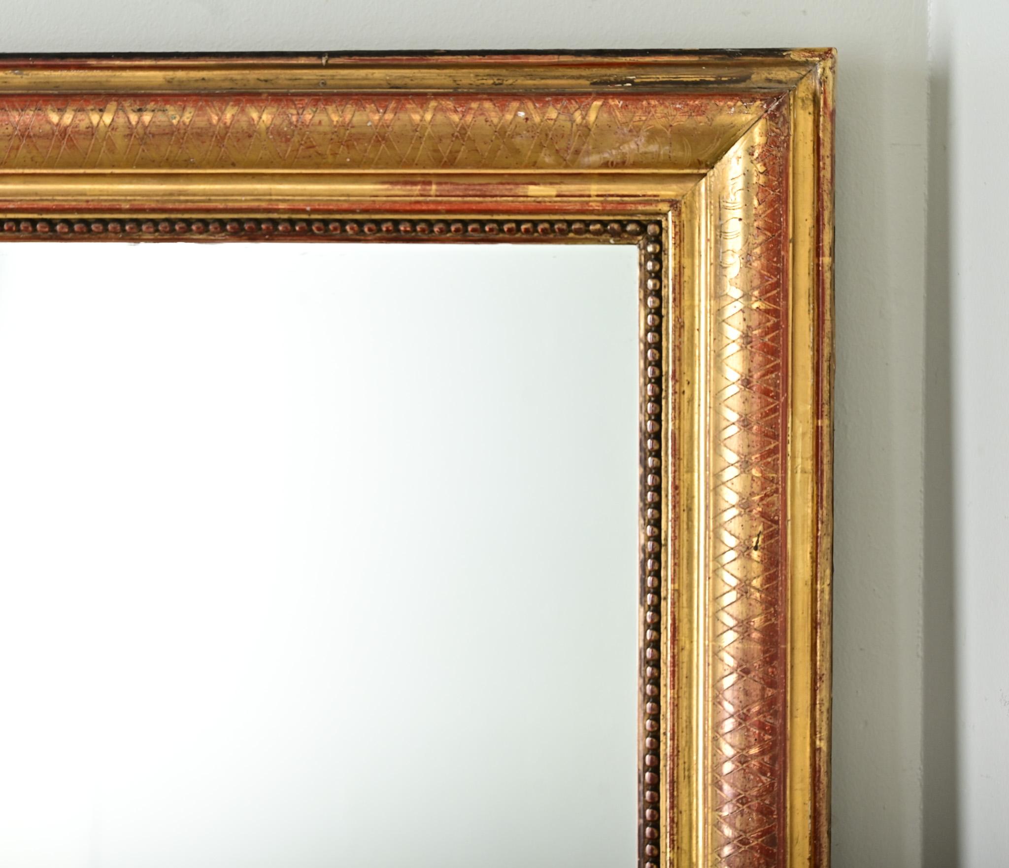 French 19th Century Mantel Mirror 1