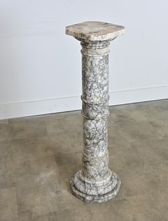 French 19th Century Marble Column Pedestal