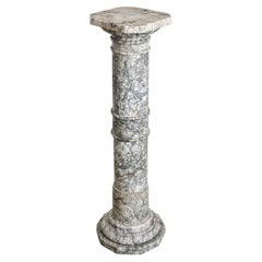 French 19th Century Marble Column Pedestal