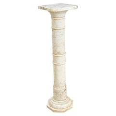 French 19th Century Marble Column Pedestal