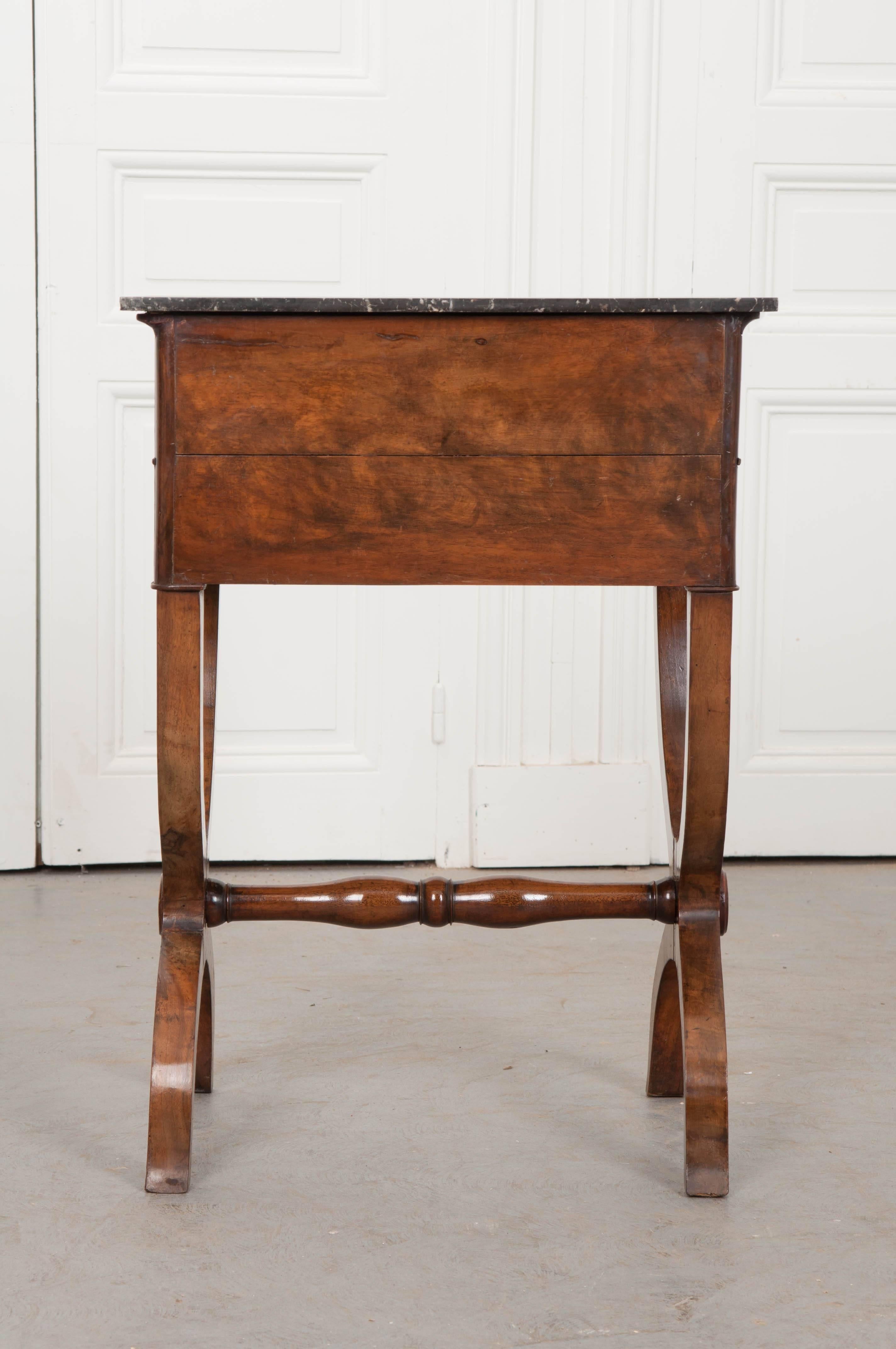 French 19th Century Marble-Top Walnut Table 6