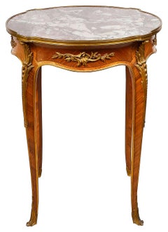 French 19th Century Marble Topped Gueridon, After Linke