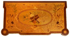 French 19th Century marquetry inlaid card table.