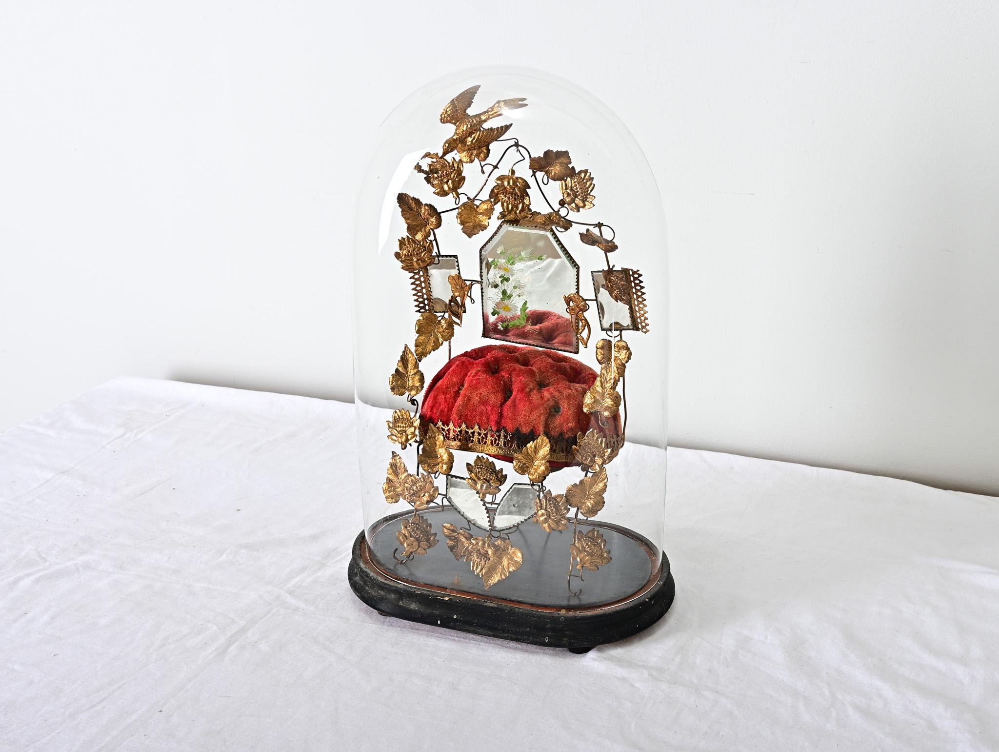 Victorian French 19th Century Marriage Dome on Stand For Sale