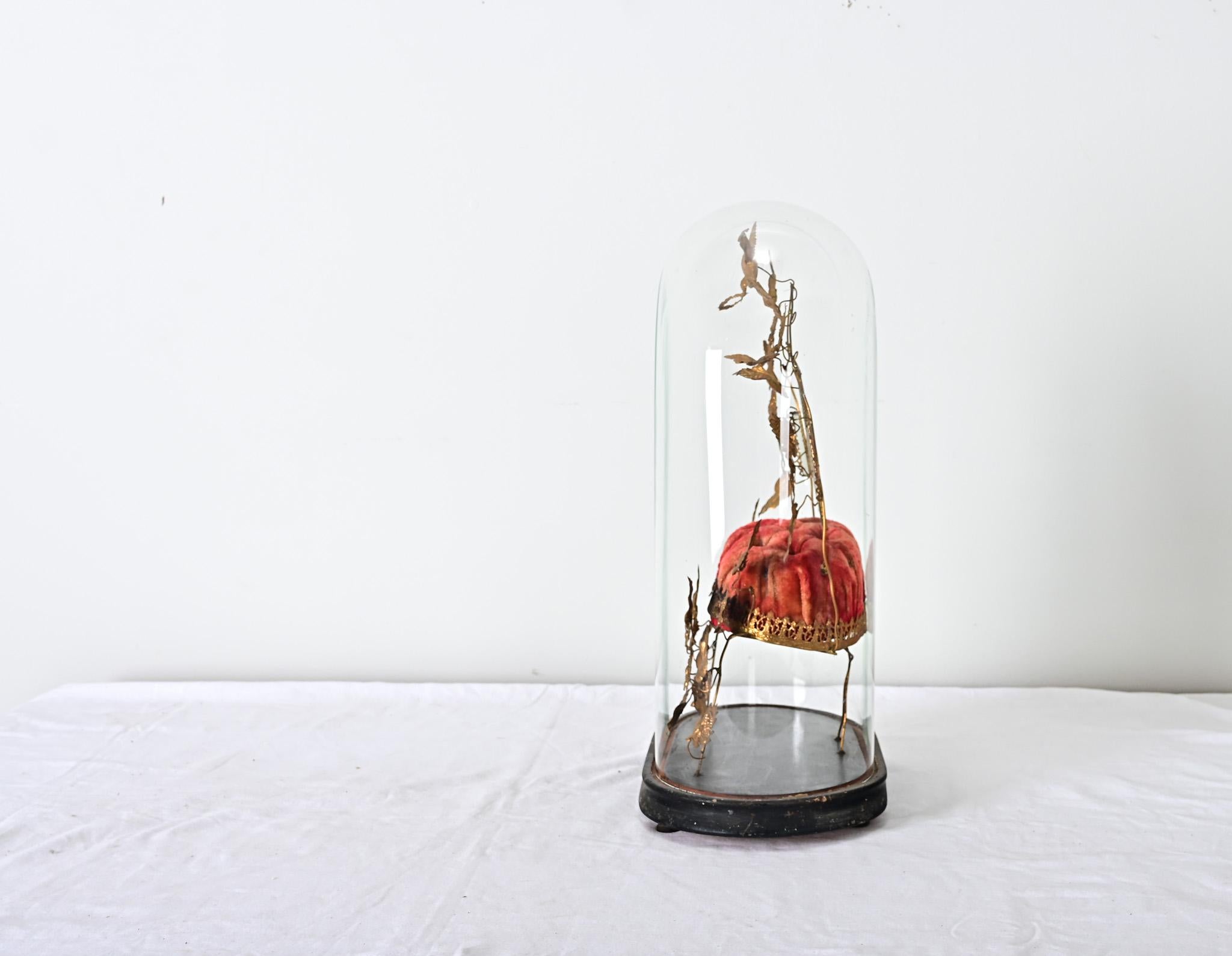 Metalwork French 19th Century Marriage Dome on Stand For Sale