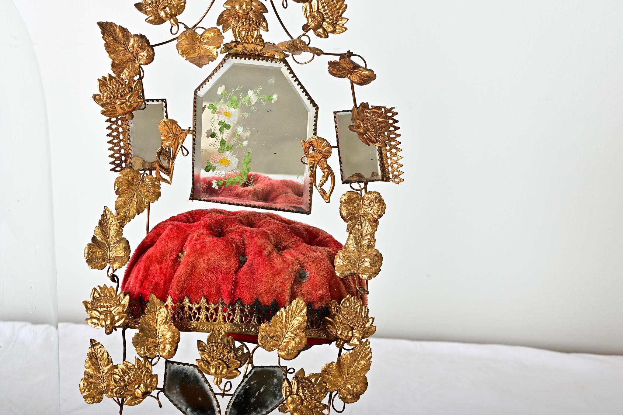 Metal French 19th Century Marriage Dome on Stand For Sale