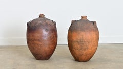 French 19th Century Massive Ceramic Olive Oil Jars