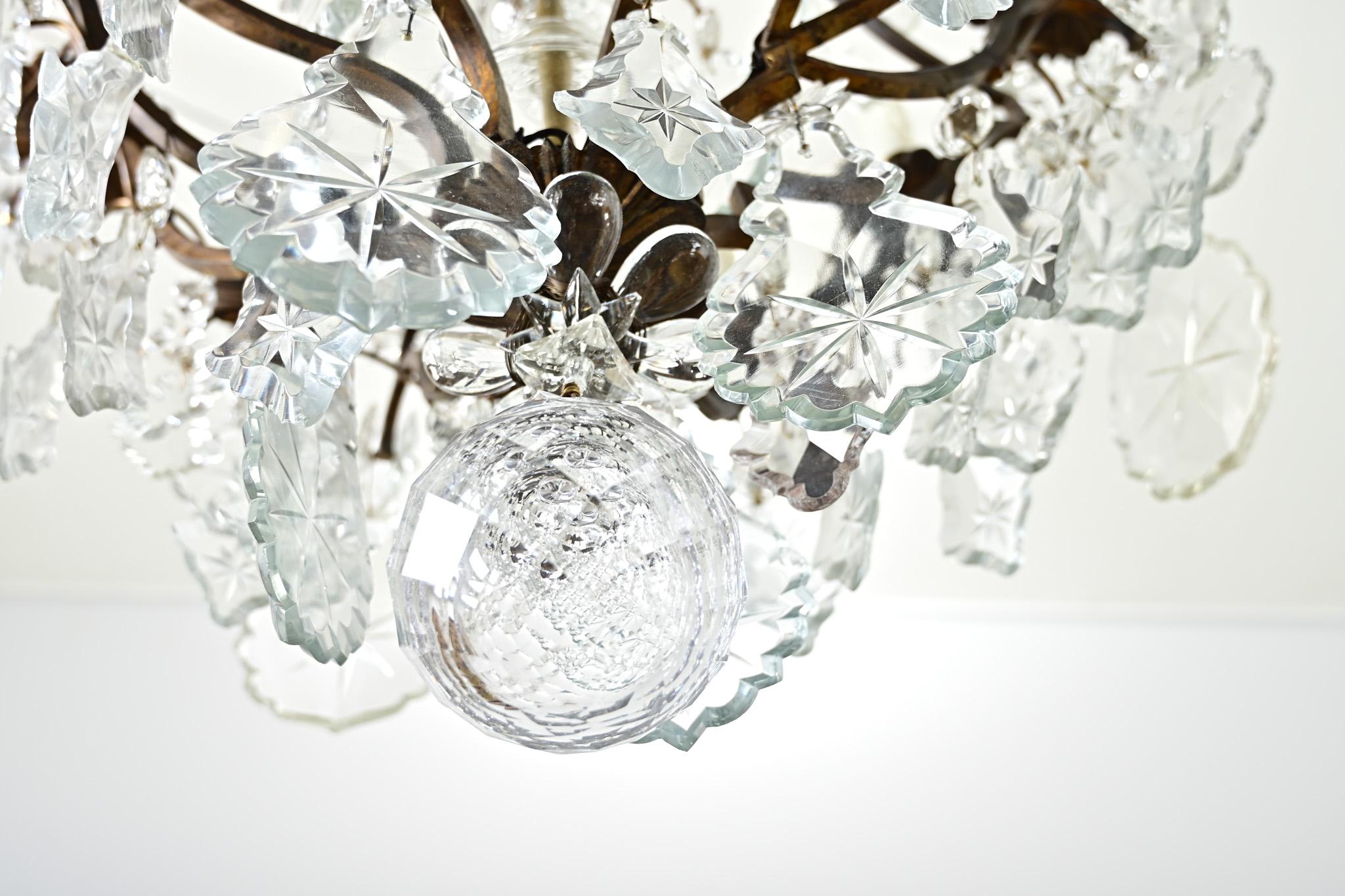 French 19th Century Massive Crystal Chandelier For Sale 4