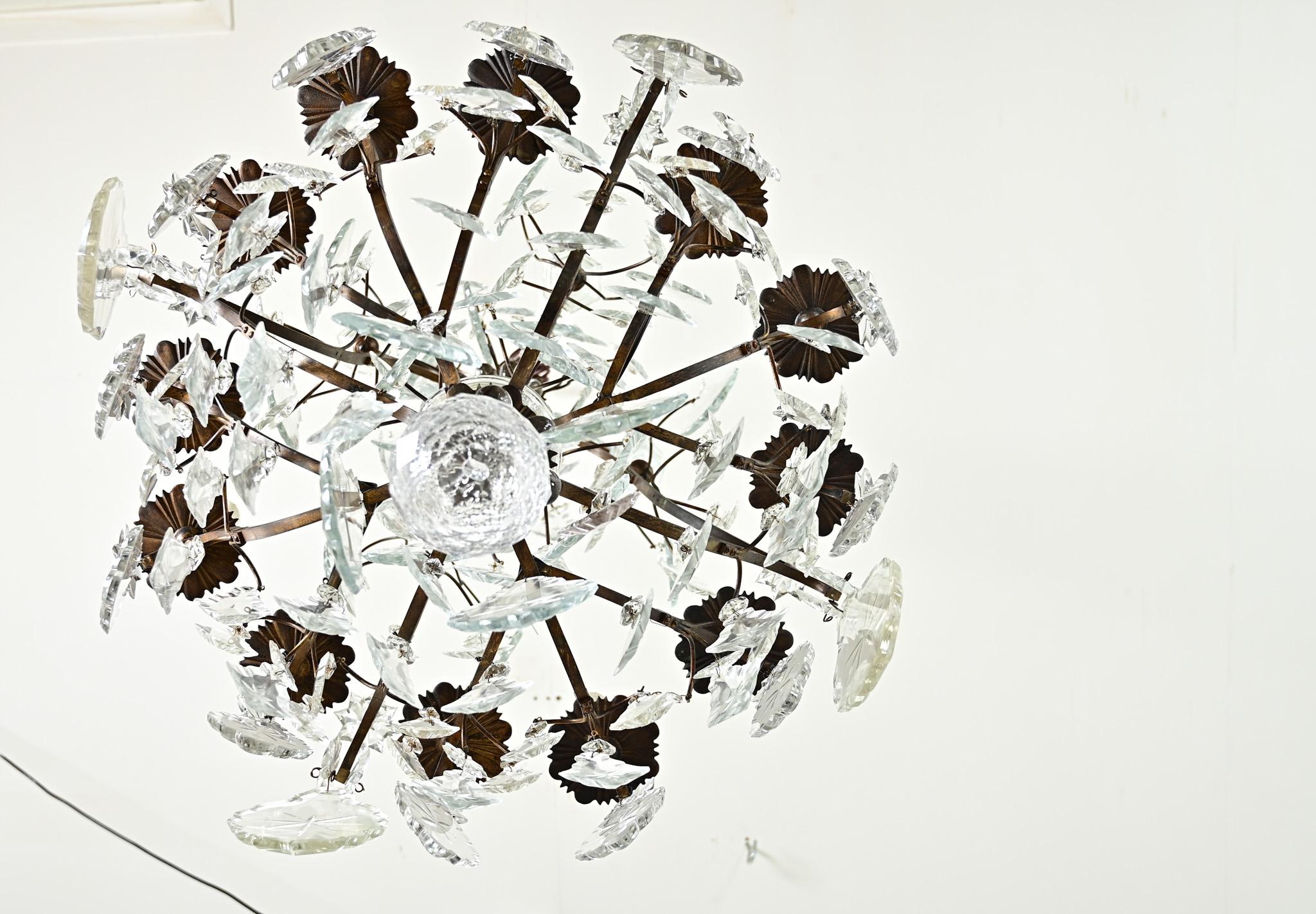 French 19th Century Massive Crystal Chandelier For Sale 5