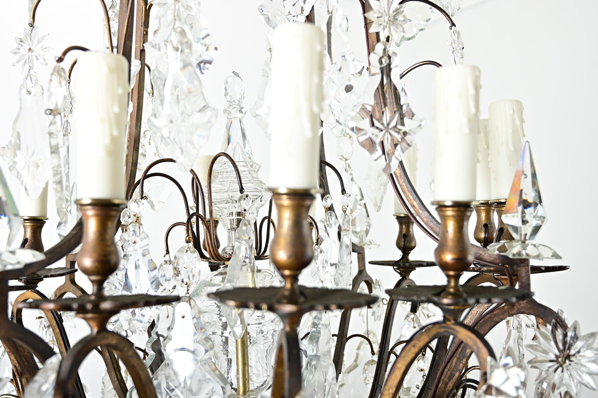 French 19th Century Massive Crystal Chandelier For Sale 7