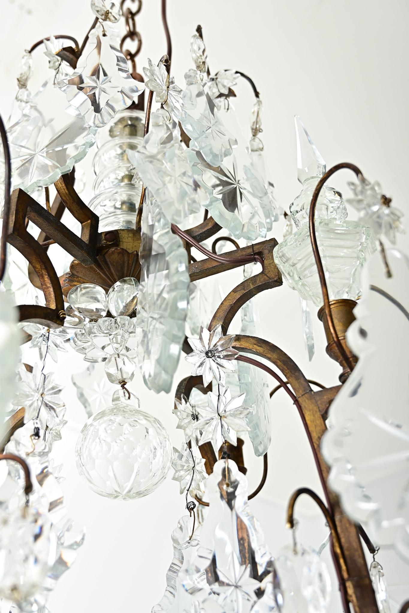 French 19th Century Massive Crystal Chandelier For Sale 8