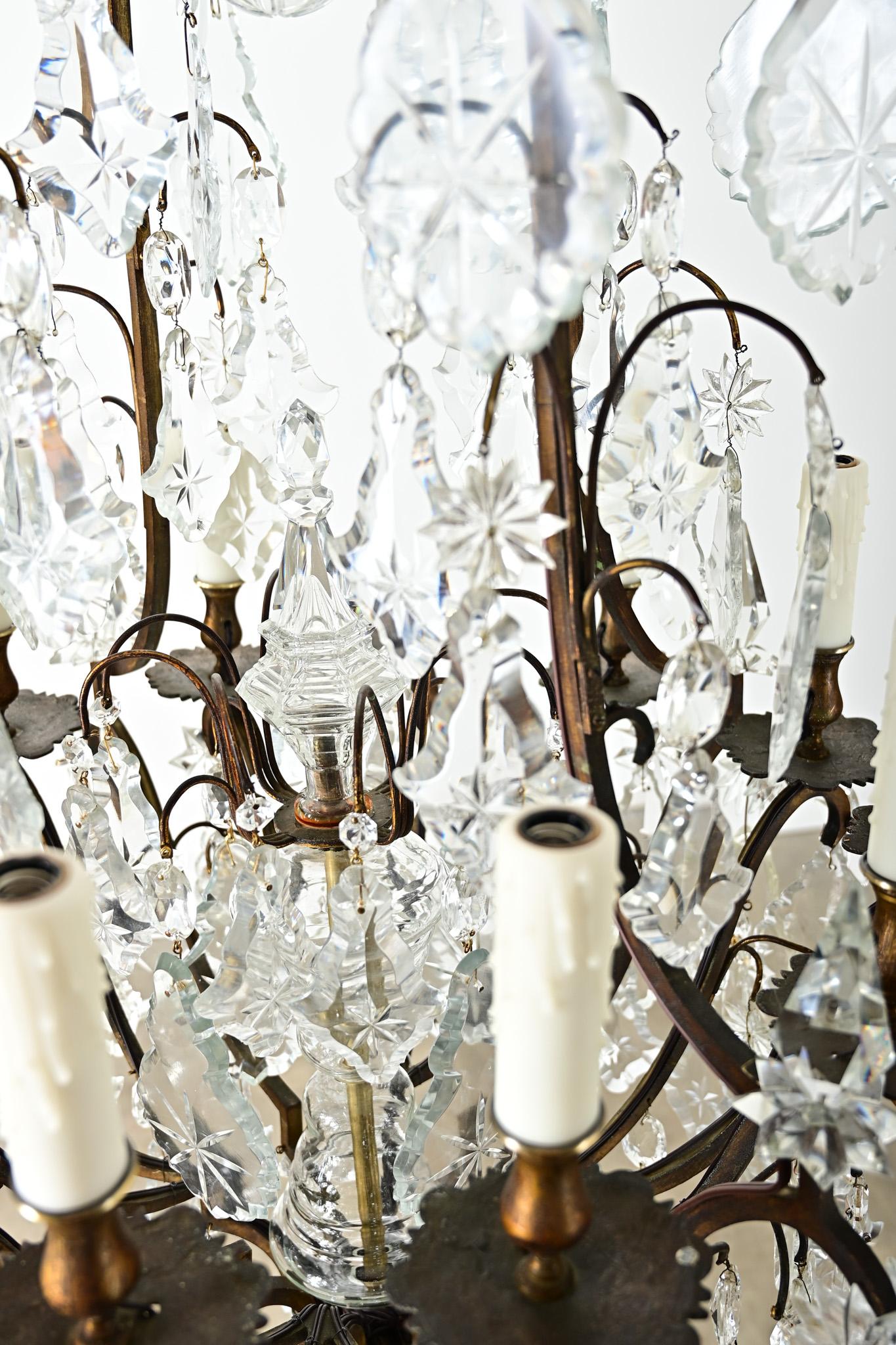 French 19th Century Massive Crystal Chandelier For Sale 9