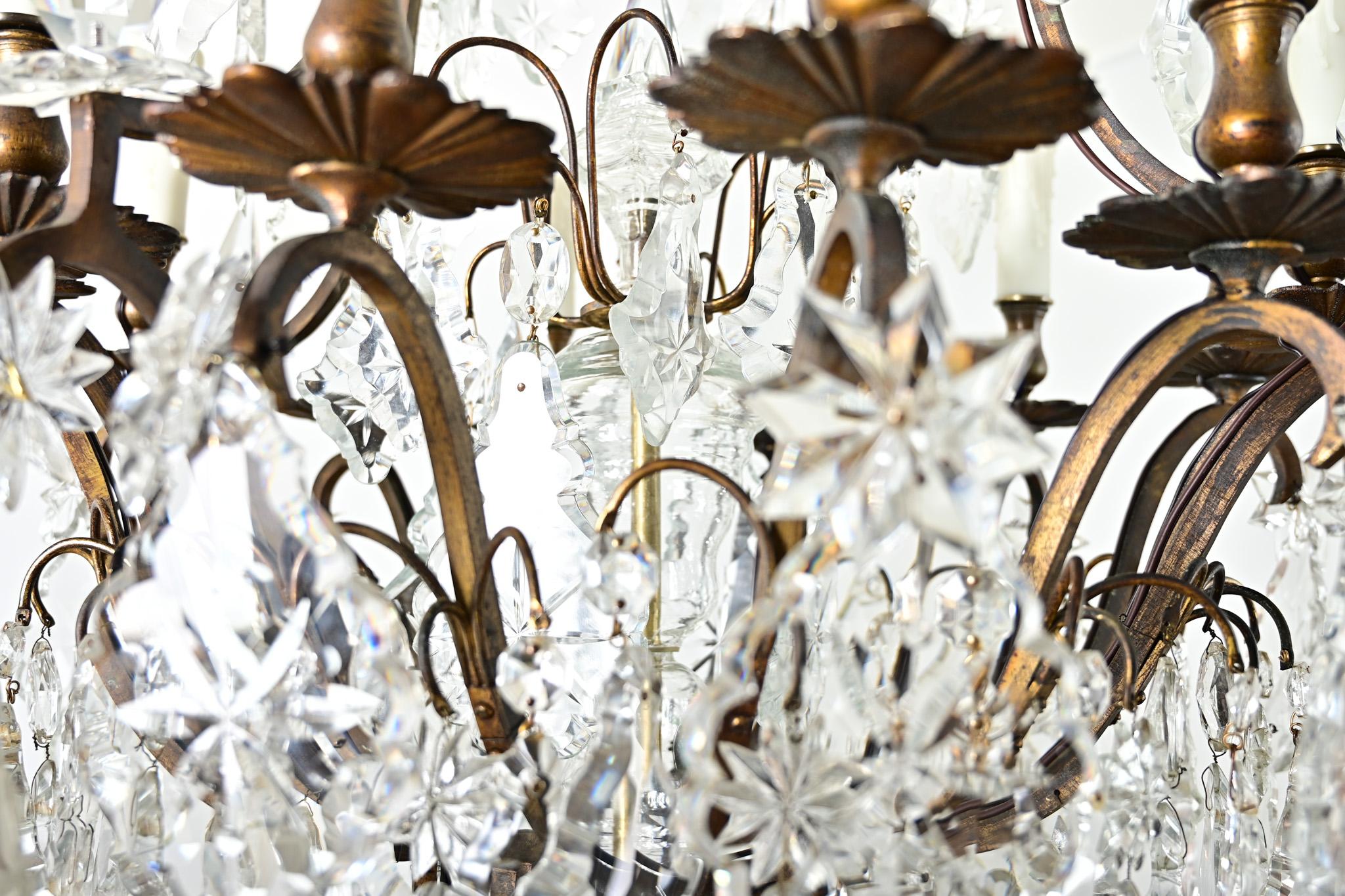 French 19th Century Massive Crystal Chandelier For Sale 10