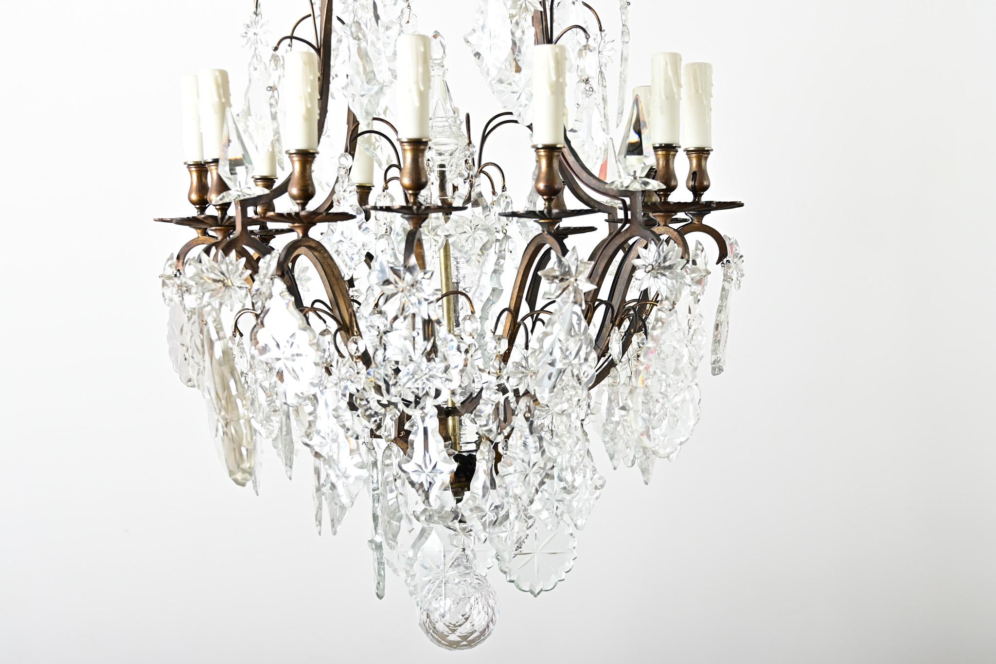 Other French 19th Century Massive Crystal Chandelier For Sale