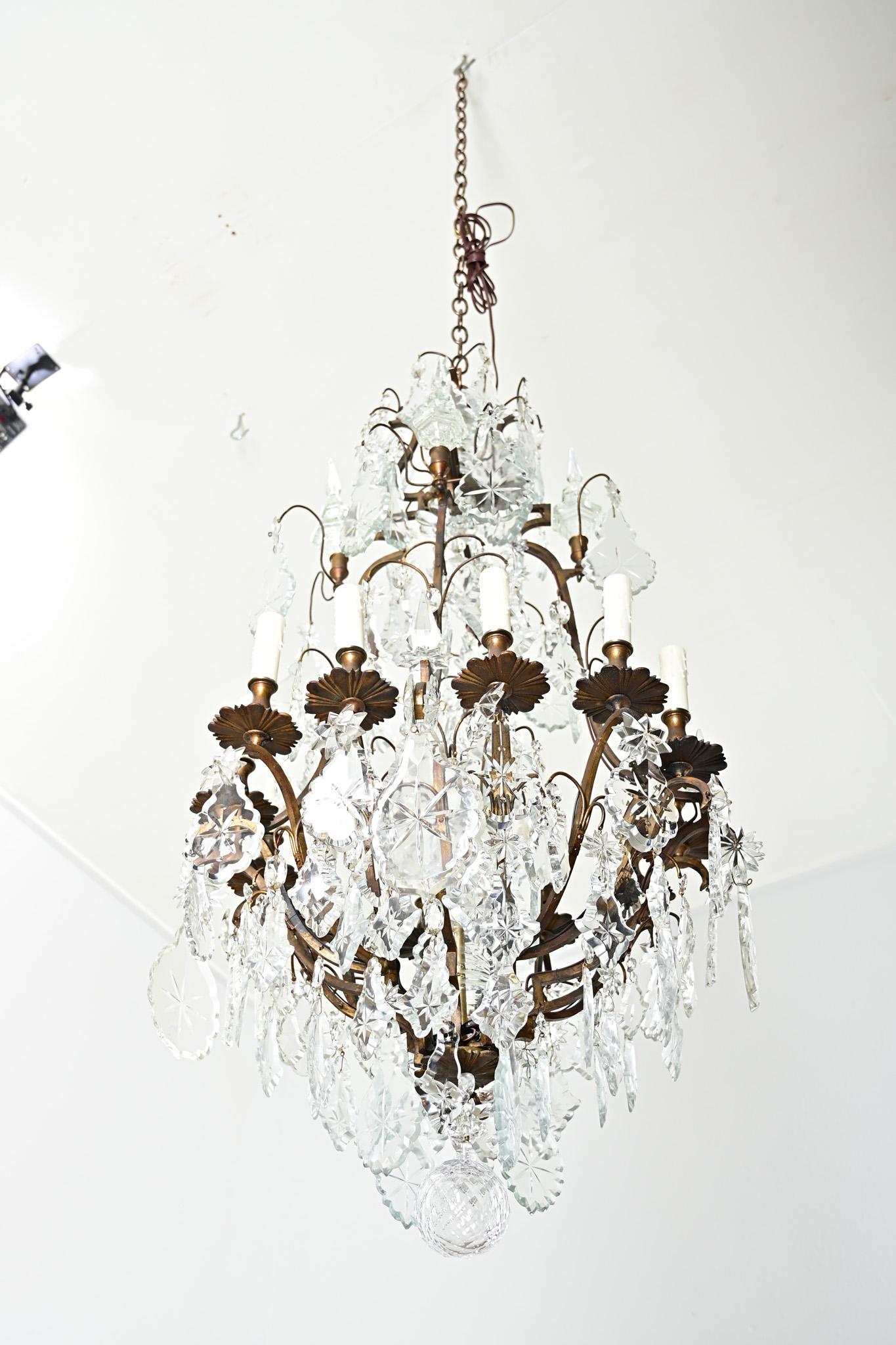 French 19th Century Massive Crystal Chandelier For Sale 3