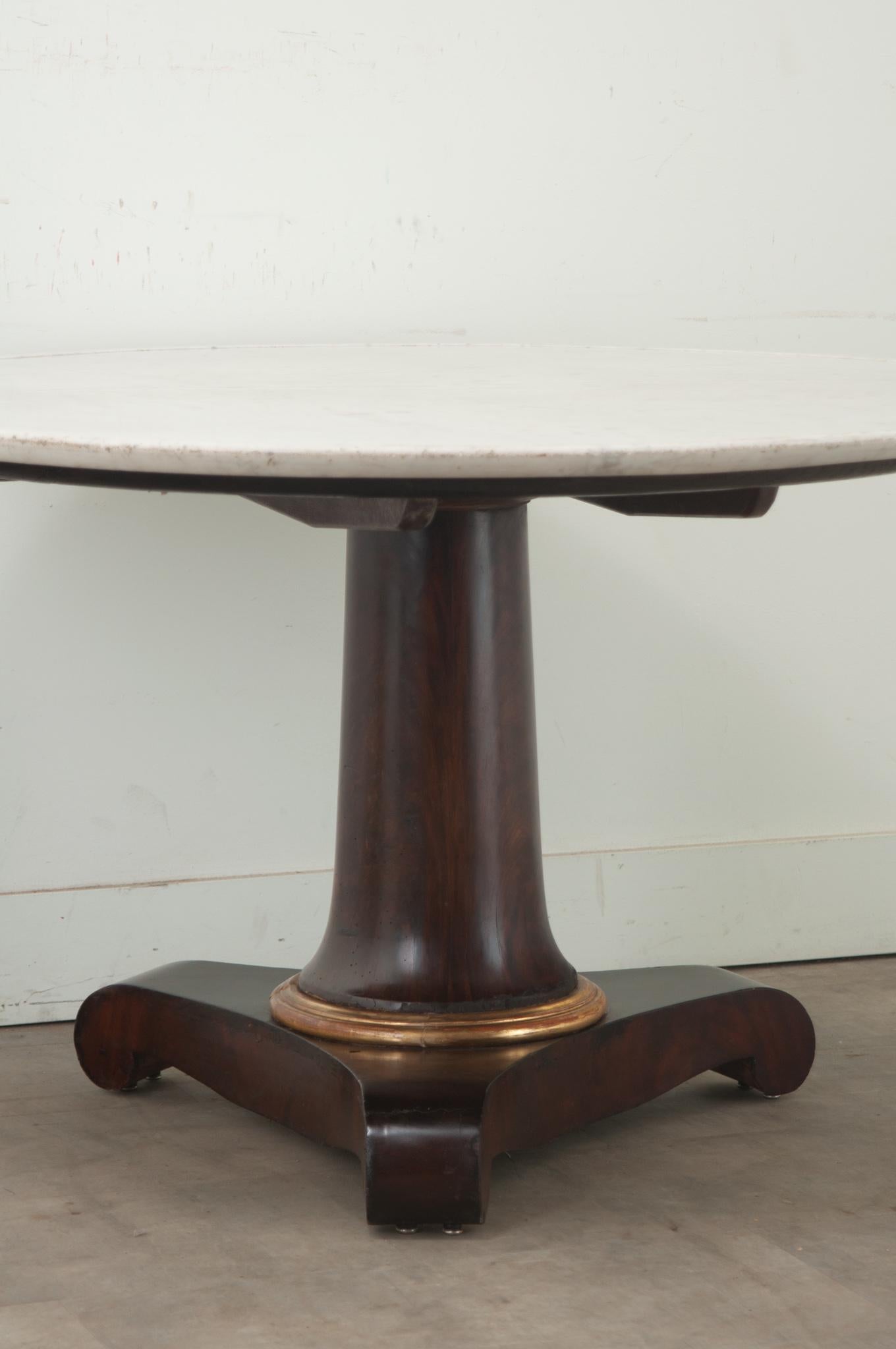 Hand-Crafted French 19th Century Massive Empire Gueridon For Sale