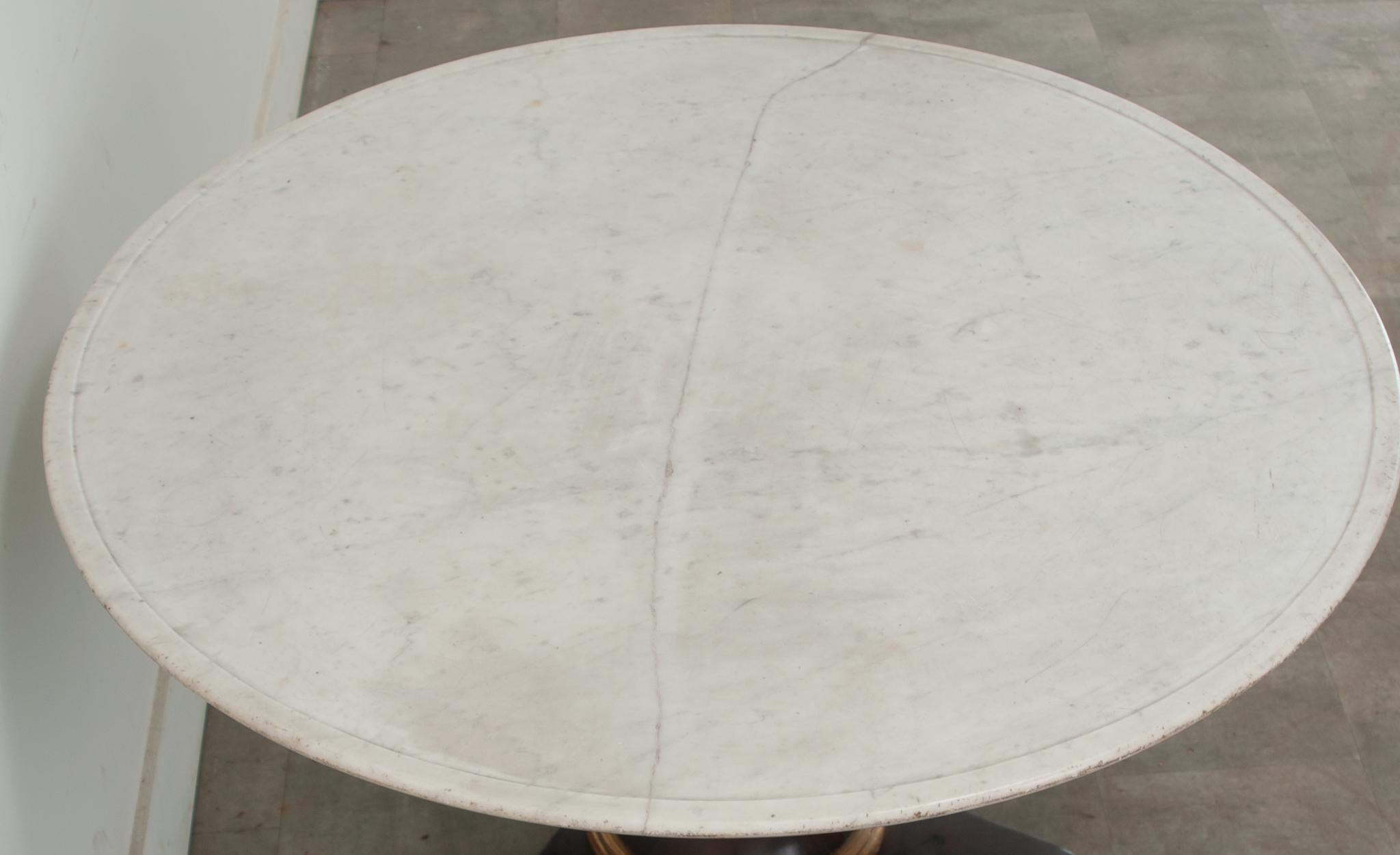 Marble French 19th Century Massive Empire Gueridon For Sale