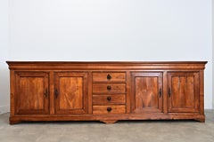 Enfilade francese del XIX secolo in legno massiccio di frutta