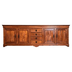 Enfilade francese del XIX secolo in legno massiccio di frutta