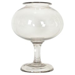 French 19th Century Massive Glass Leech Bowl