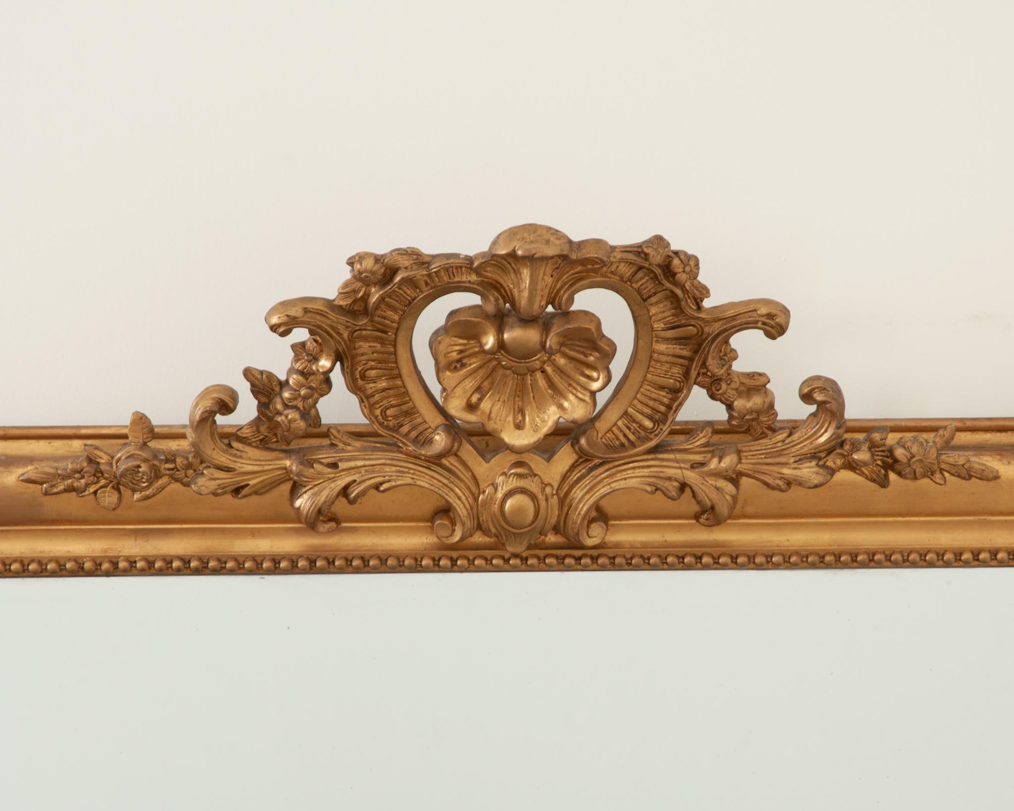 Carved French 19th Century Massive Louis Philippe Mirror