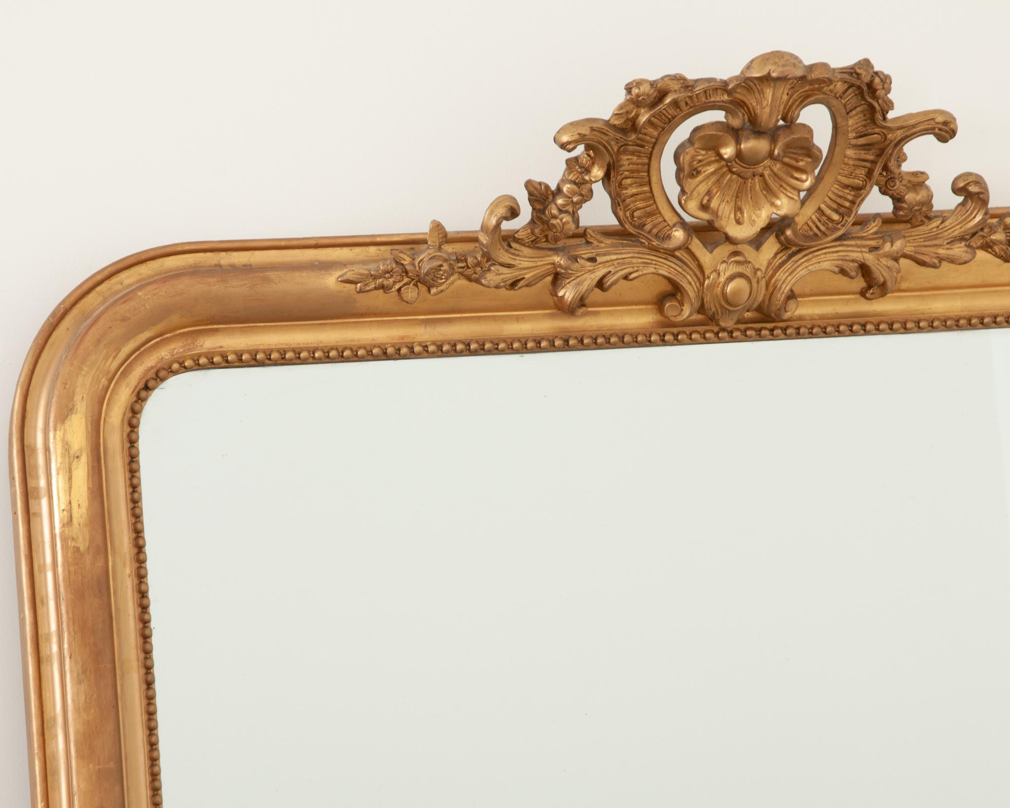 Gold French 19th Century Massive Louis Philippe Mirror