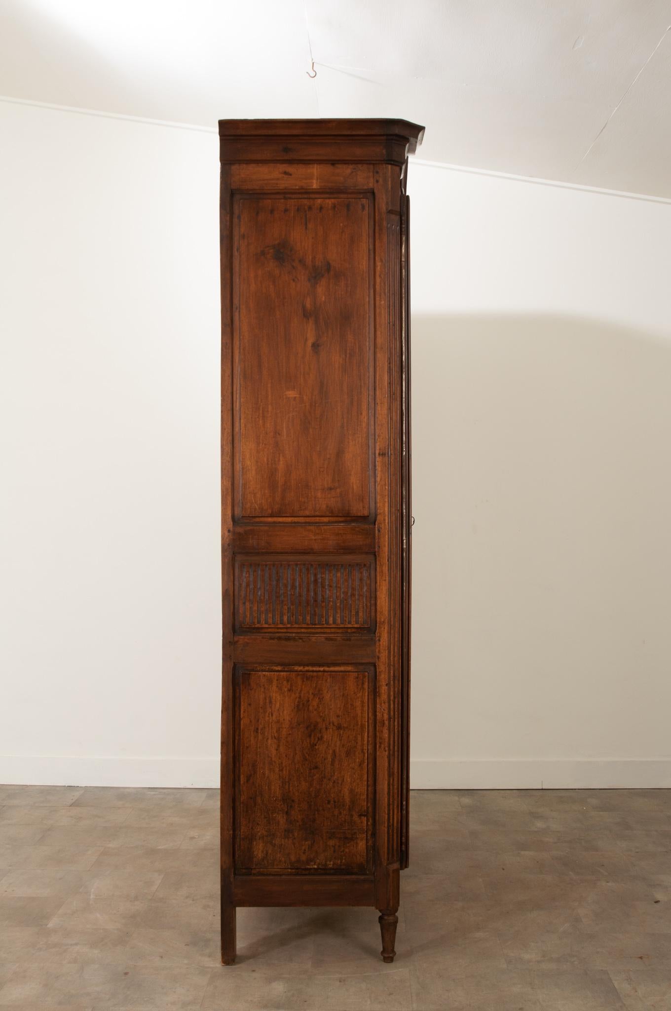 French 19th Century Massive Solid Walnut Armoire 6