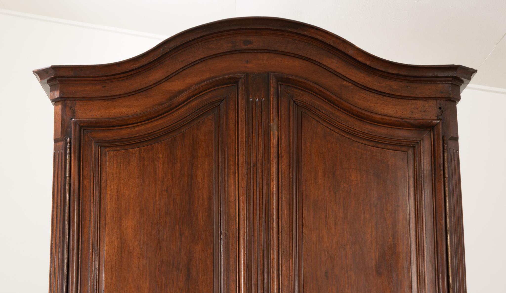 Woodwork French 19th Century Massive Solid Walnut Armoire