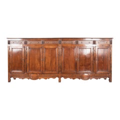 French 19th Century Massive Transitional Walnut Enfilade
