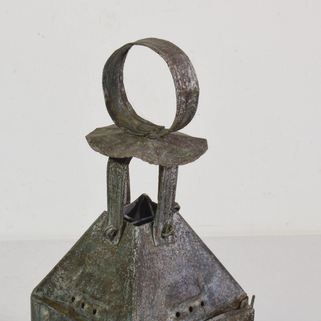 French, 19th Century, Metal Lantern 4