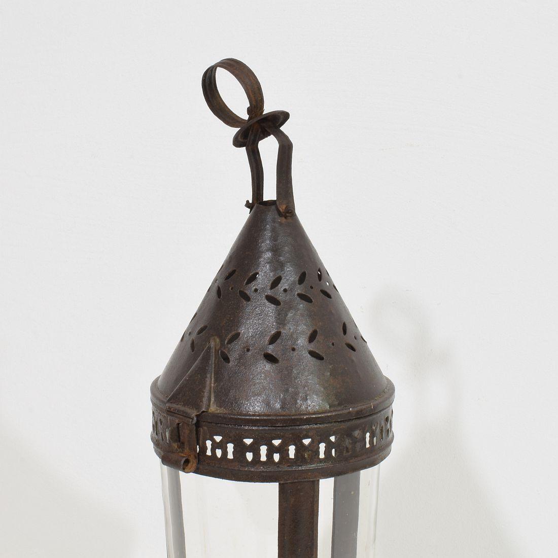 French, 19th Century Metal Lantern For Sale 3