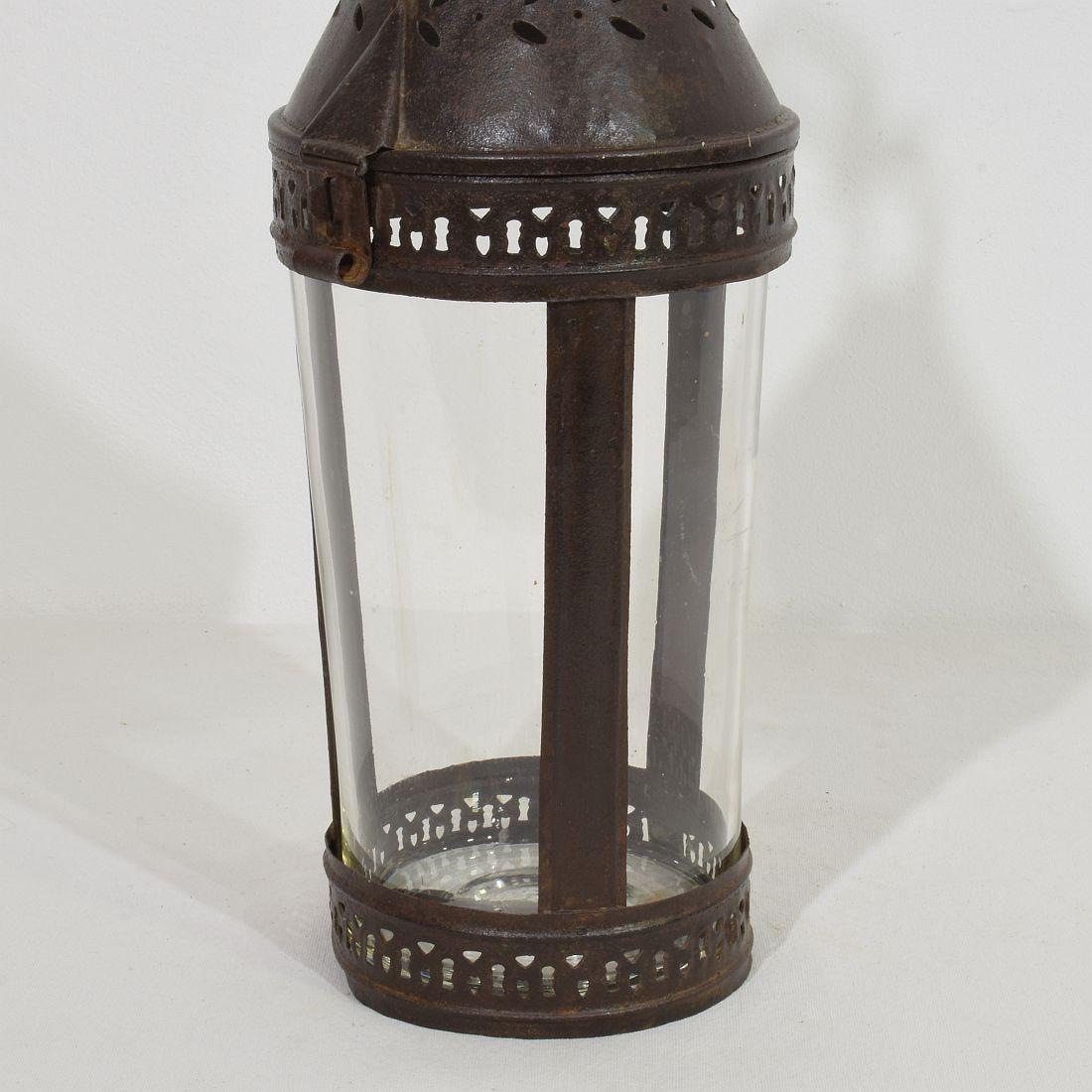Farol de metal francés del siglo XIX en venta 5