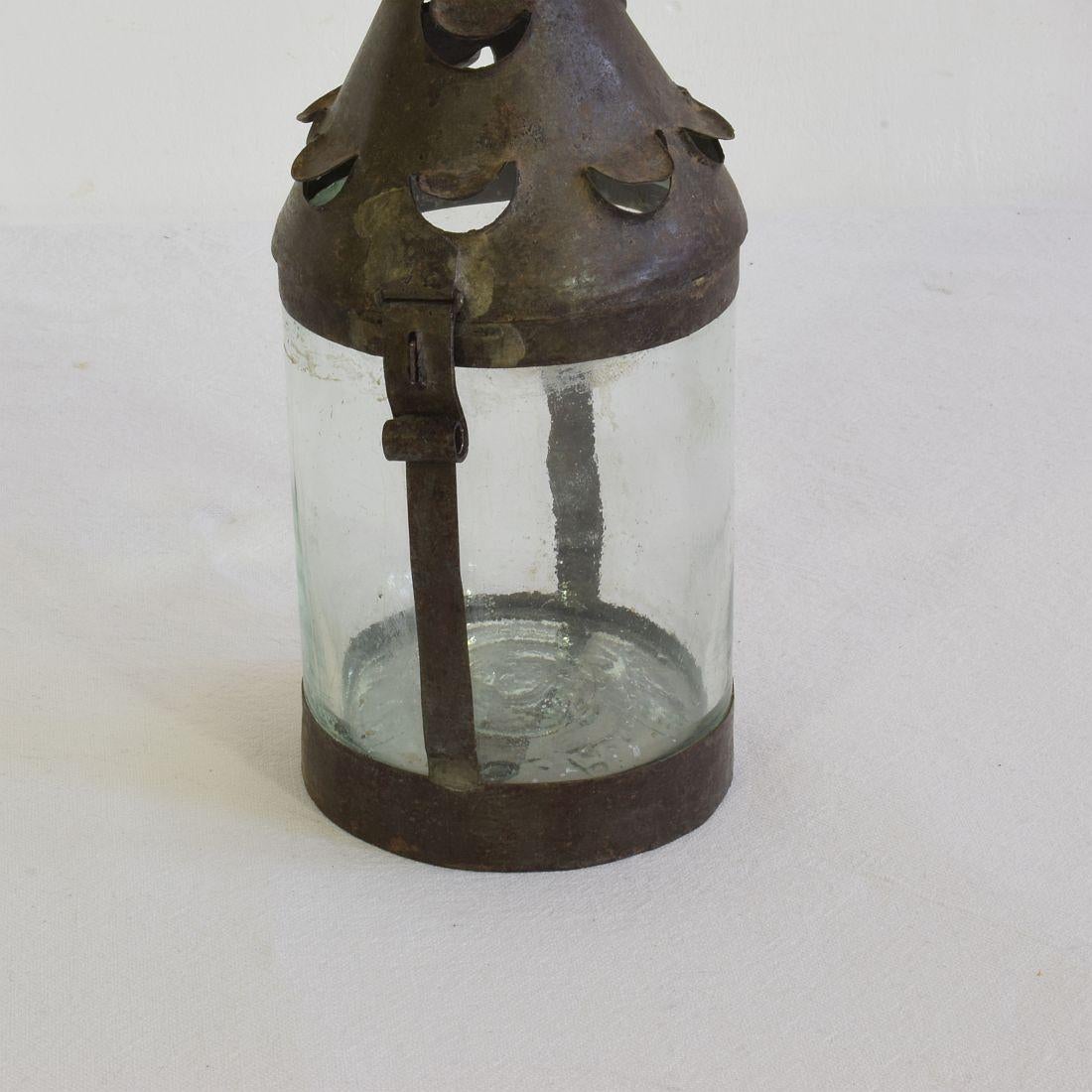 French, 19th Century Metal Lantern 8